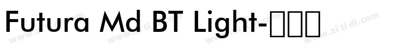 Futura Md BT Light字体转换